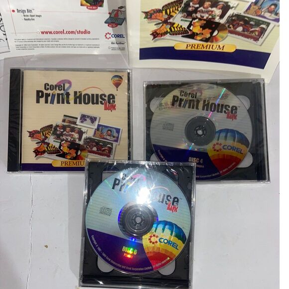 New Corel Print House Magic Premium v4.0 Big Box PC-CD Win 95/98, Sealed Discs! - Picture 2 of 10